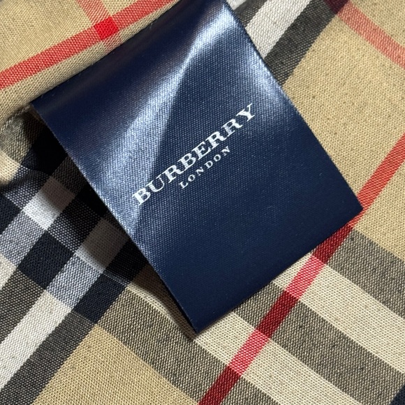 BURBERRY Vintage Classic Black Women's Car Coat Nova Check Size 8R Faded Fabric - Picture 12 of 16